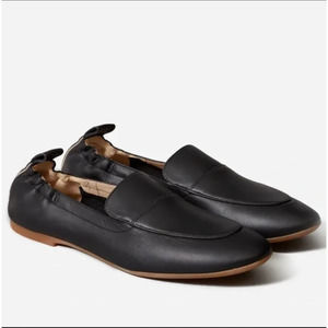 Everlane Womens Day Loafer Size 8.5 Black Scrunch Back Elastic Flats Shoes NWOB